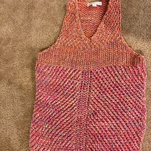SEE by Chloe.  Multi color sleeveless sweater.  Women’s 10